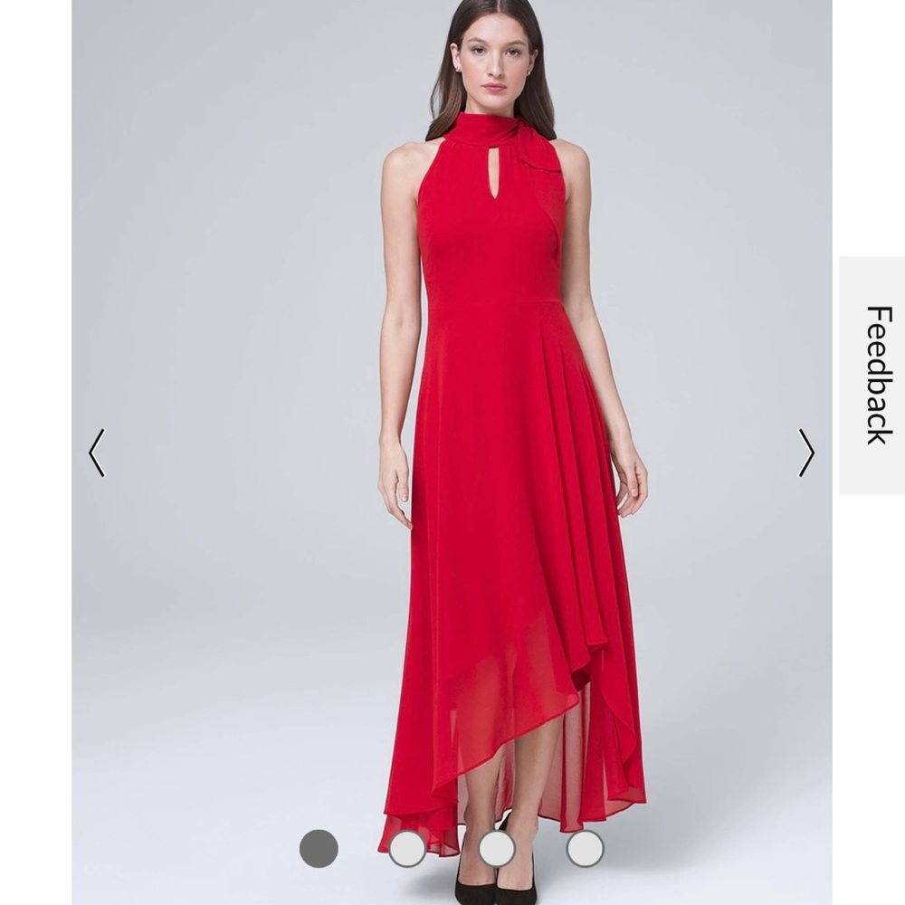 💥Host Pick💥 NWT WHBM HiLo Soft Maxi Dress - Red Rose